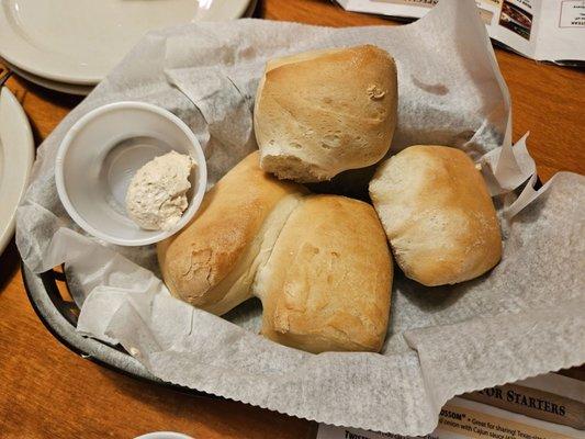 Complimentary Rolls with Cinnimon Butter