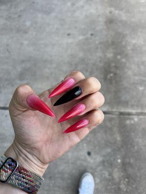 Nicki Minaj nails  the coolest, longest nails I've ever had