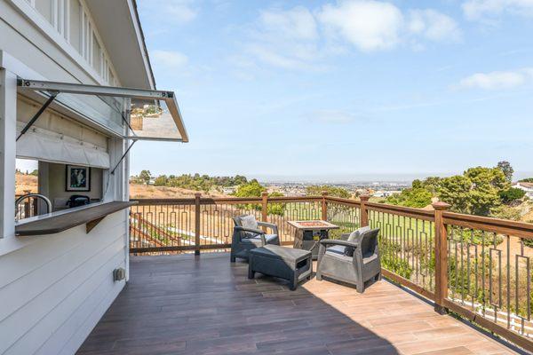 Indoor - outdoor lifestyle with views of the LA basin