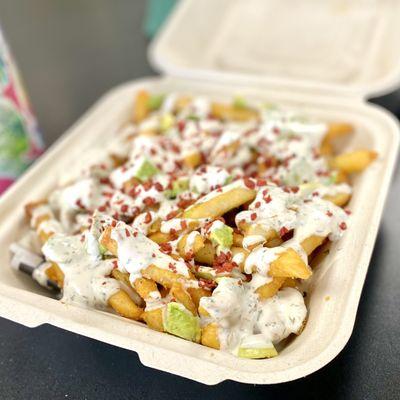 Ranch fries with added avocado