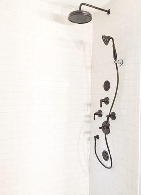 Beautiful shower hardware