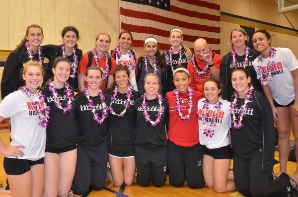 Ron provided beautiful lei for my daughter and her Keene State College, New Hampshire volleyball team in September 2015.