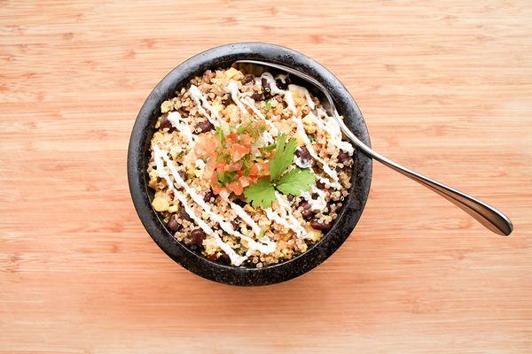 Black Bean and Quinoa Breakfast Bowl