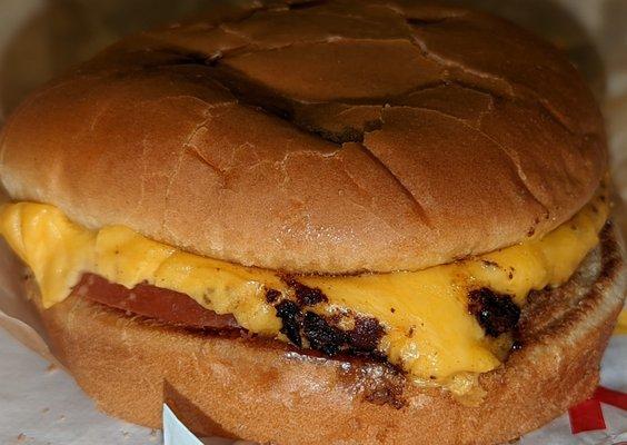 Grilled Cheese contaminated with Hamburger