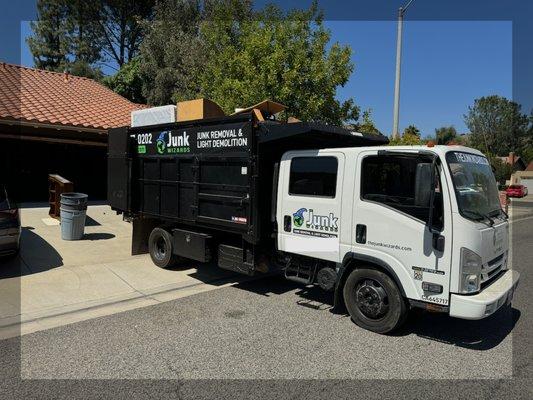 truck with the dump lowered