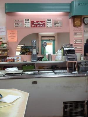 Front counter of Third Base Luncheonette