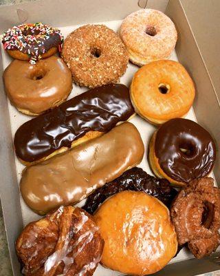 A nice variety of donuts. So many to choose from!