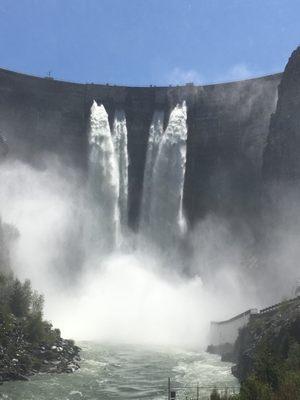 Incredible!  My phone (not to mention me) got soaked taking this pic of the falls!