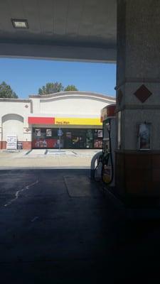 Shell gas station.  Sunday fill up!