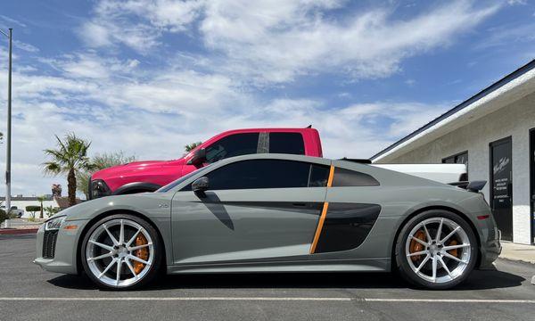 Orange Custom Painted Calipers