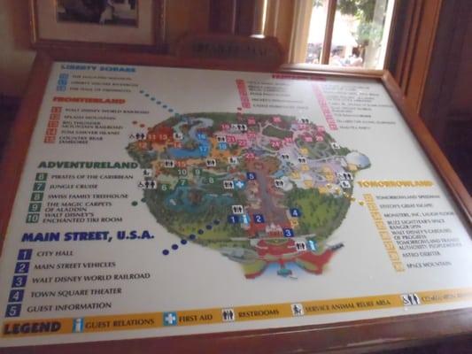 Braille Map of The Magic Kingdom