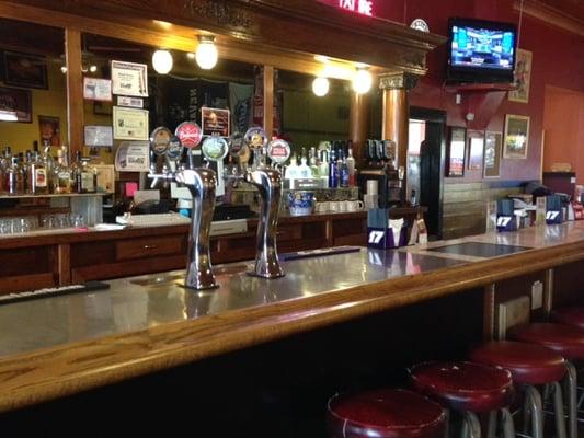 The bar at Telescope Lanes always has a wide variety of drinks waiting for you, including 12 assorted draft beers to chose from.