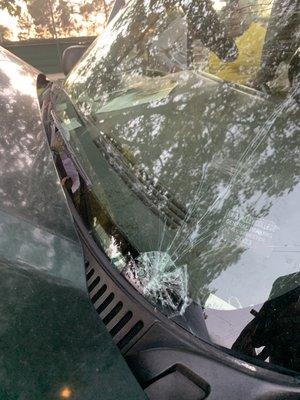 Crack in windshield