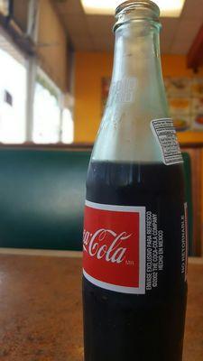 Mexican coke in larger 1 litro bottle. :)