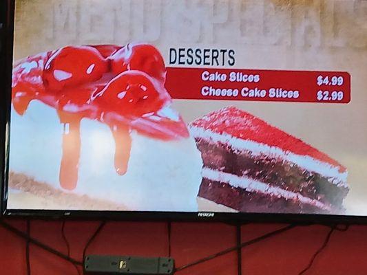 Desserts they have, haven't tried it yet