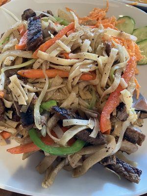 Stir Fry Noodle called Beef Tsulvan with Beef (Ribeye)