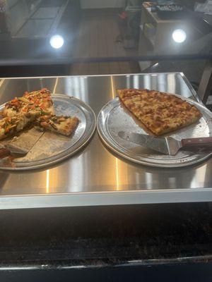 Pizza buffet selections