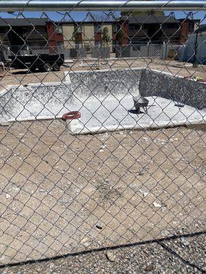 Small pool being renovated "should be ready by summer" it's almost June.