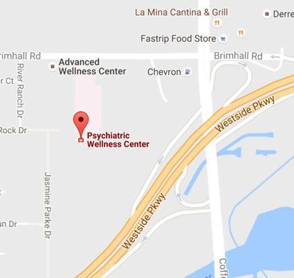 Psychiatric Wellness Center is conveniently located on Brimhall in the Crown Pointe Business Center directly next to the new PAL.