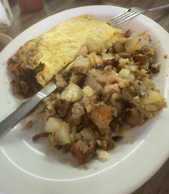 Denver Omelet with home fries