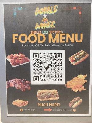 Scan the code to see the menu and place an order