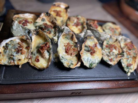 Rockefeller oysters