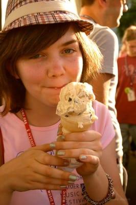 A small Golden Gurnsey cone in the process of being devoured.