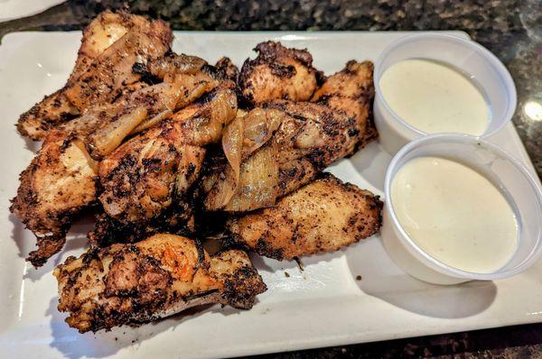 Wood fired wings