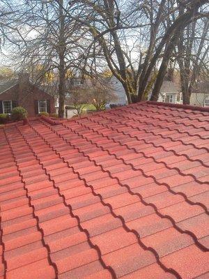 Metal Tile Roof Install