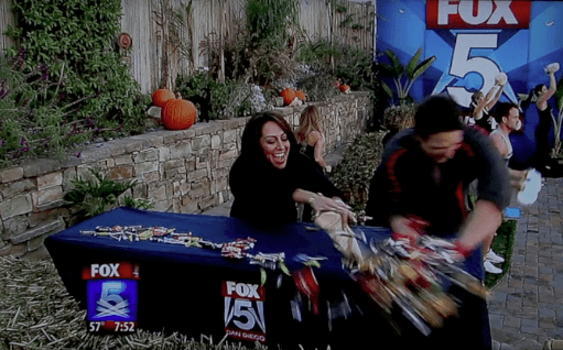 Throwing out that leftover candy with Shally from Fox