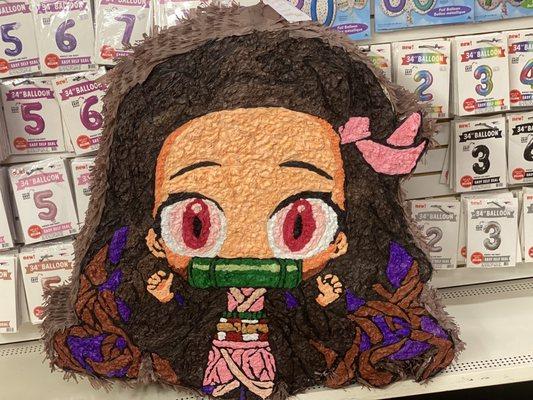 My custom Nezuko Piñata...this came out even better than the sample image I provided...it's so nice I don't even want to break it now.