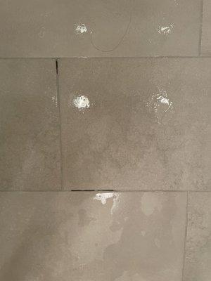 Grout peeling out