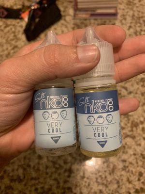 Real vs fake ejuice