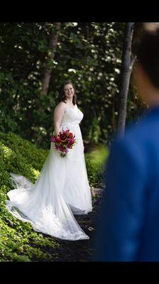 Black sand beach wedding