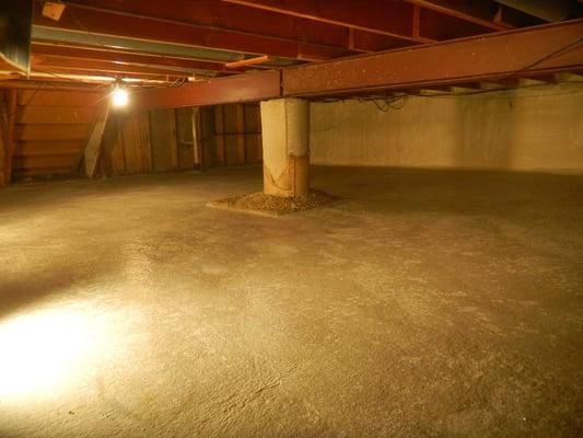 This is a finished crawlspace with proper closed cell spray foam insulation on the walls. Yours can look like this.