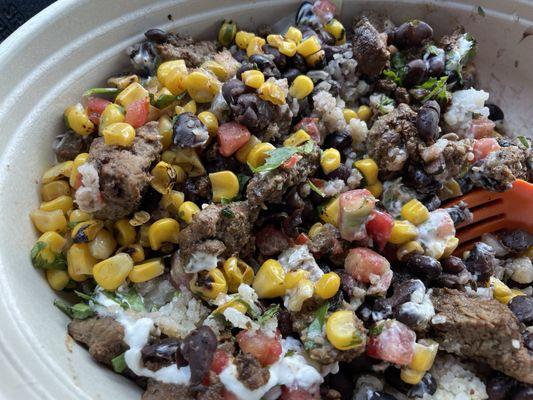 Prime Rib Queso Grande Bowl