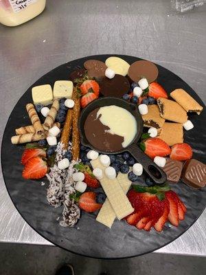 Chocolate charcuterie board at Craft Kitchen