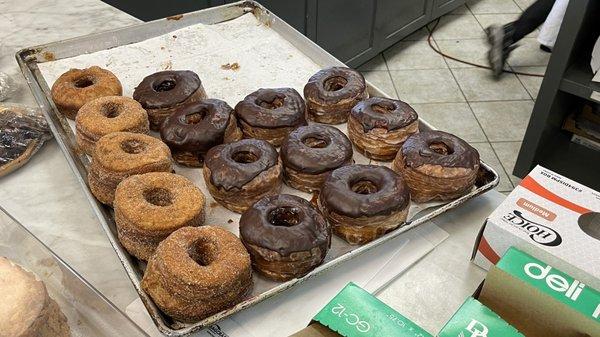 Cronuts fresh out of the oven