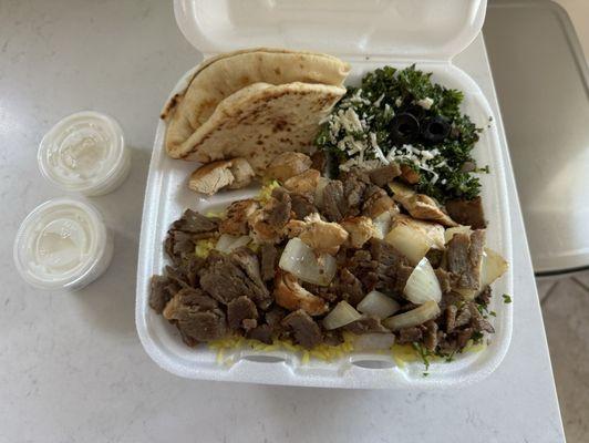 Mix Grill Platter (Gyro + Chicken)