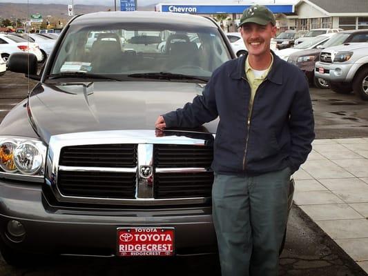 Happy customer Bobby with his new truck.