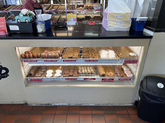 Selection of cake donuts