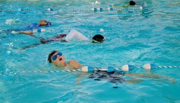 Swim Team practicing