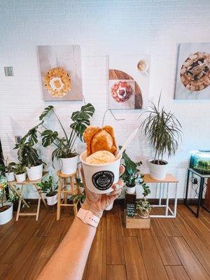 Nutella Taiyaki with Vanilla Ice Cream