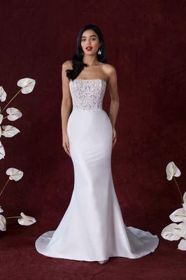 fitted wedding gown