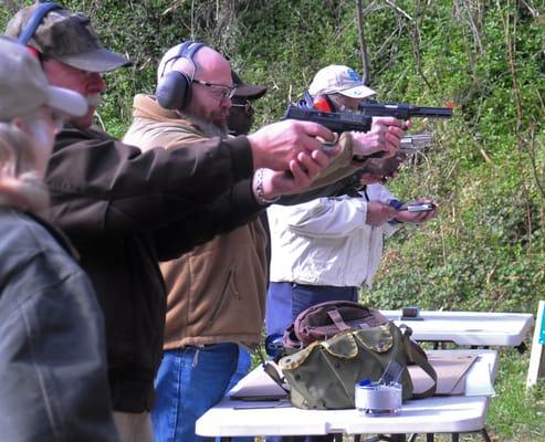 Students on the firing line