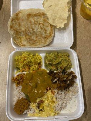 Kerala Meals Lunch and Parotta takeout