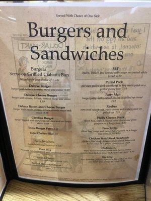 Burger menu