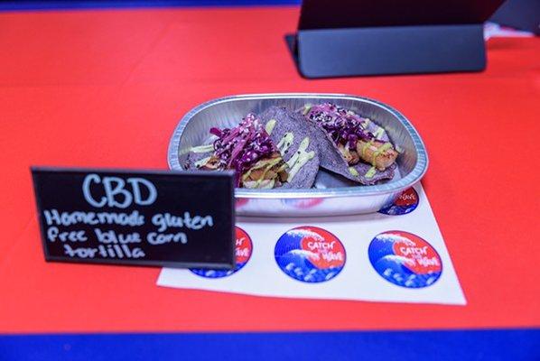 CBD infused tortilla @ Green Seed Cannabis Event in San Antonio, TX