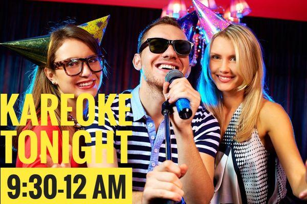 Kareoke every Monday night!!