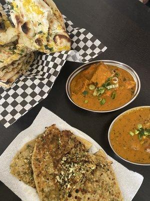 Paneer Paratha, Butter Chicken Specialty, Malai Kofta Specialty, Garlic Naan